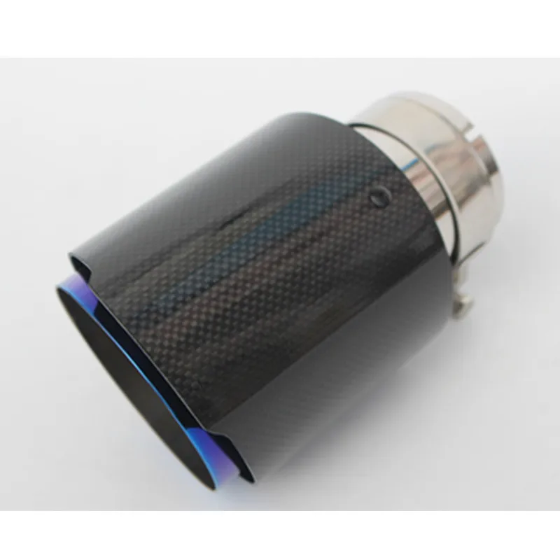 1X Универсальный для Akrapovic автомобильный глянцевый наконечник выхлопной трубы из
