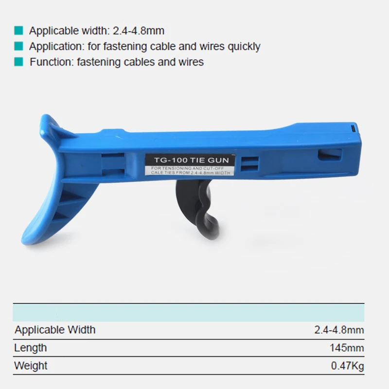 

Cable Tie Gun Automatic Tensioning For Nylon Cable Tie Special Pliers Hand Tools Fastening and Cutting Tool Cable-Tie-Gun