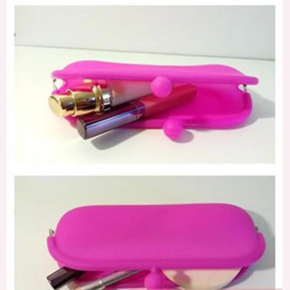 

2020 Hot sale New Fashion Women bags New Candy Color Rubber Silicone Pouch Purse Wallet Glasses Cellphone Cosmetic Coin Bag Case