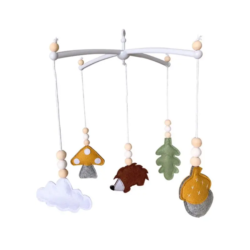

Y4UD Baby Crib Mobile Rattle Felt Wind Chime Pendant Bed Bell Toys Kids Room Decor