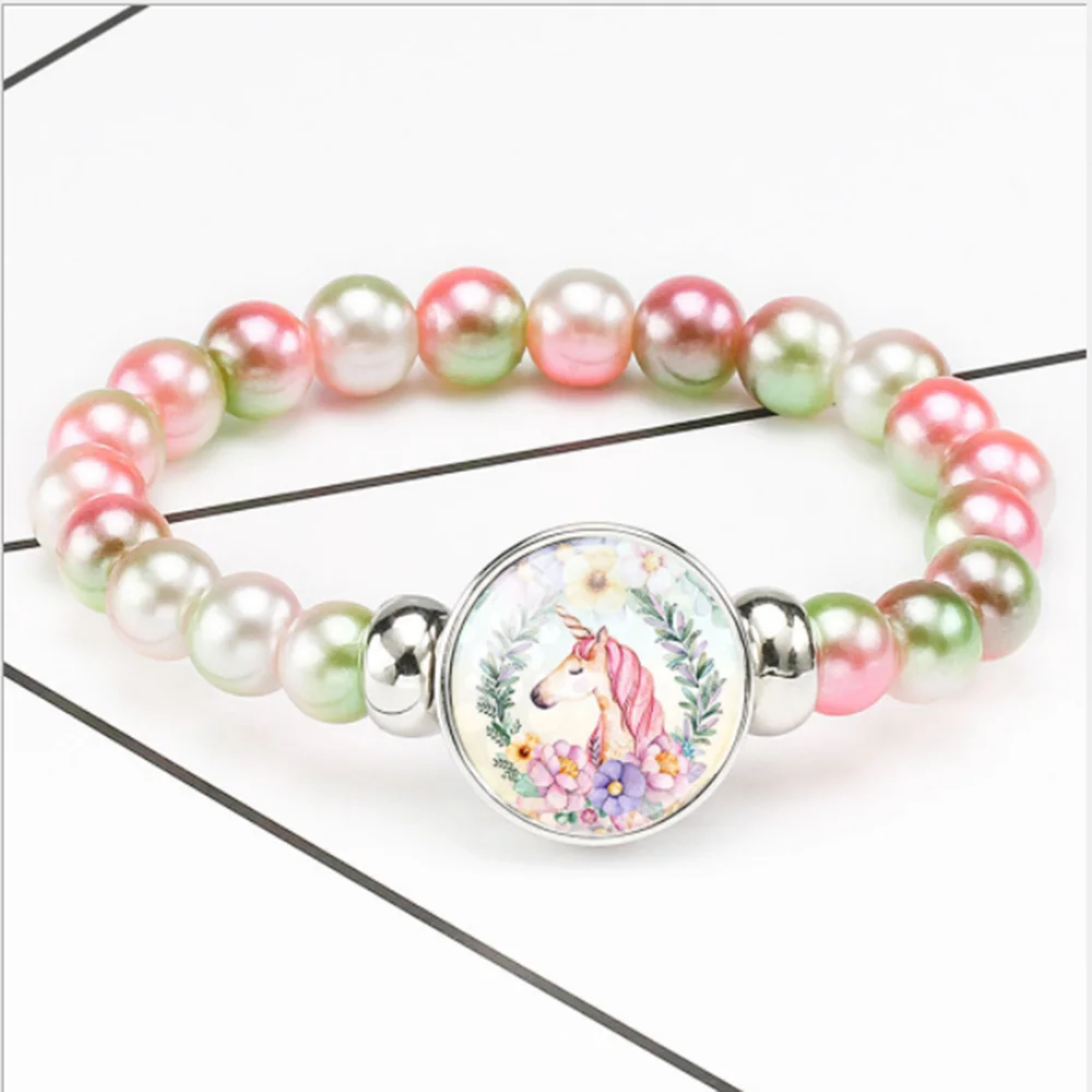 Горячий единорог Пегас Летающая лошадь стекло кабошон плетеные Многослойные