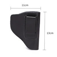 tactical iwb gun holster leather concealed carry right hand holster universal airsoft glock handguns pouch hunting bag