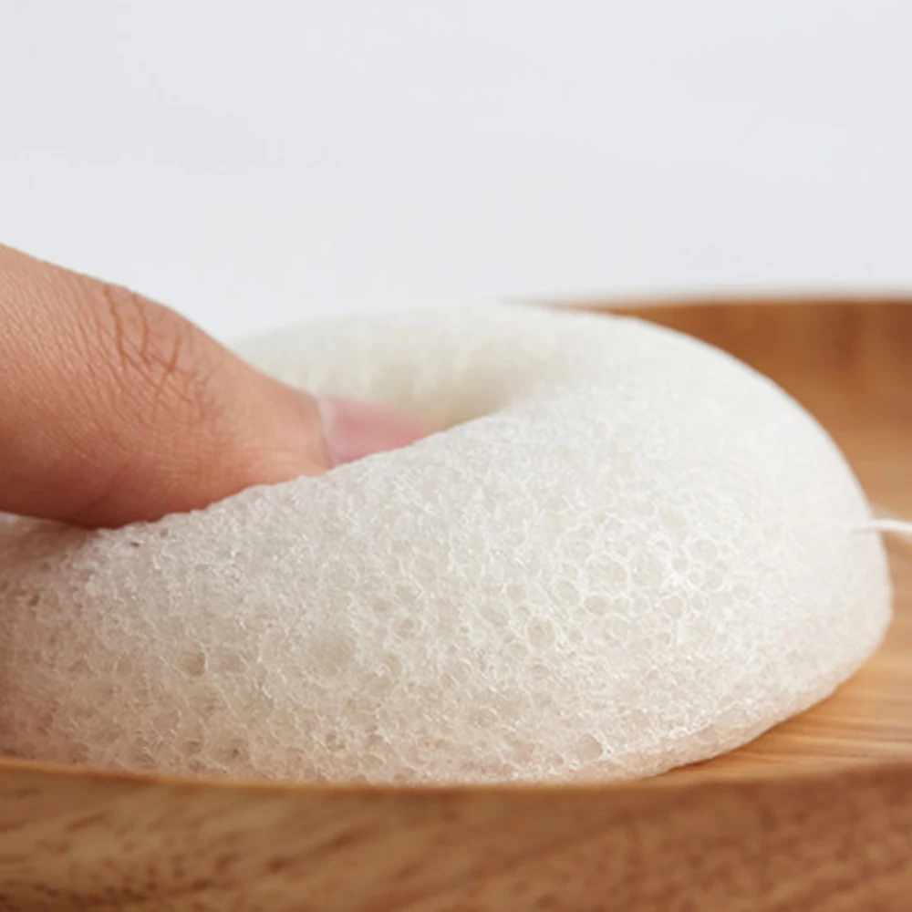 Натуральная губка Konjac Konnyaku для очищения лица 6 цветов отшелушивания очищающий