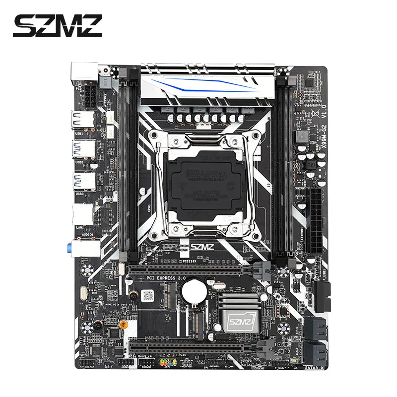szmz x99 motherboard dual channels with 4pcs ddr4 dimm ram nvme m 2 ssd usb sata 3 0 support e5 2620 2678 2650 2640 v3 cpu turbo free global shipping
