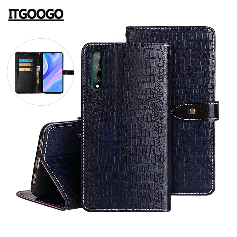 

Кожаный чехол-книжка для Huawei P Smart S, деловой чехол для телефона