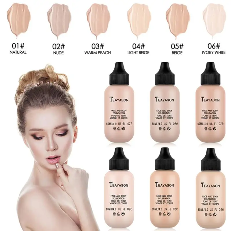 6 цветов жидкий полный охват матовый тональный крем контроль жирности длительное