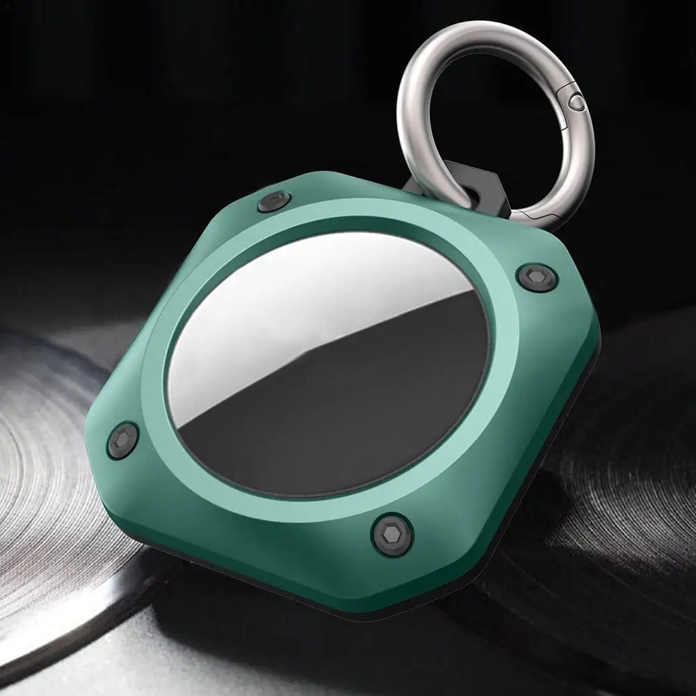 

Compatible With Apple AirTag Case Keychain TPU PC Skin Protector Cover For AirTags Accessories Key-Ring Dog Cat Collar Finder