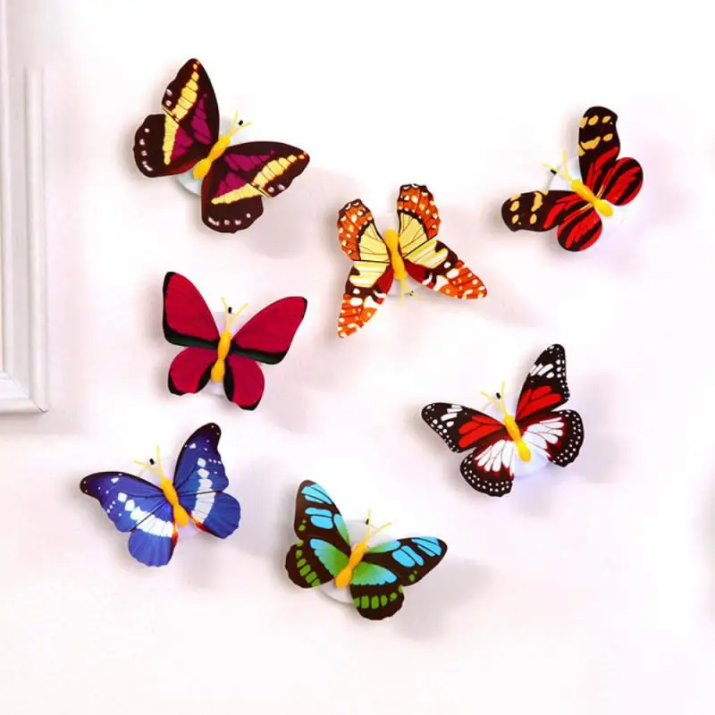 

5pc Colorful Luminous Butterfly LED Night Light Wedding Decorative Wall Lamp Stickers Children Small Gifts Toys Battery Operated