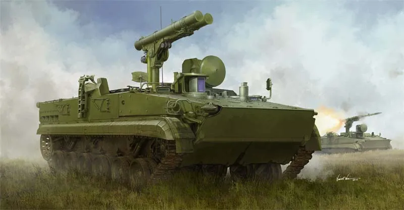 Trumpeter 09551 1/35 русский 9P157 2 Khrizantema S набор моделей противотанковых систем|Наборы для