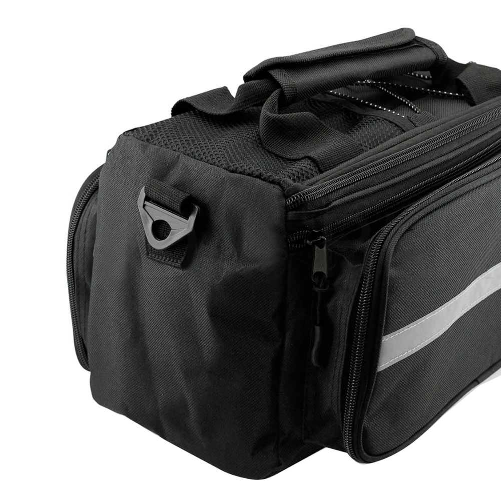 

Bike Cycling Storage Pannier Strap on Bicycle Rear Seat Rack Saddle Bag Handbag