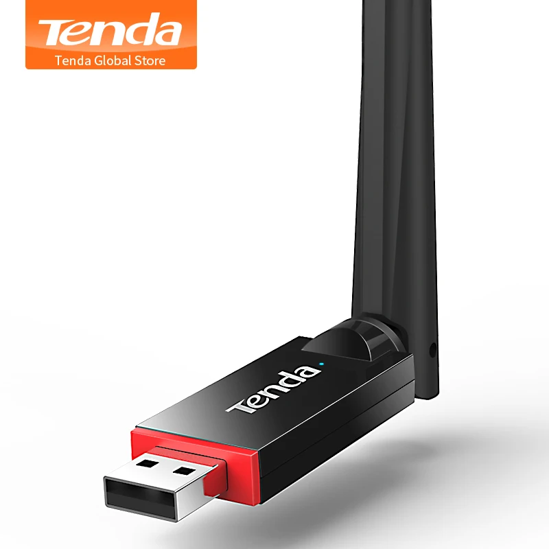 Беспроводной сетевой адаптер Tenda U6 300 Мбит/с сетевая карта USB Портативная точка
