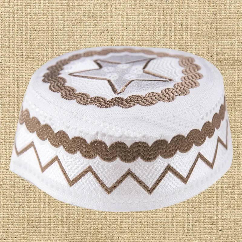 

Lychee Muslim Prayer Hats India Kufi Turban Mens Islamic Muslim Cap Arabic Saudi Topi Islam Prayer Hijab Caps Satin Bonnet