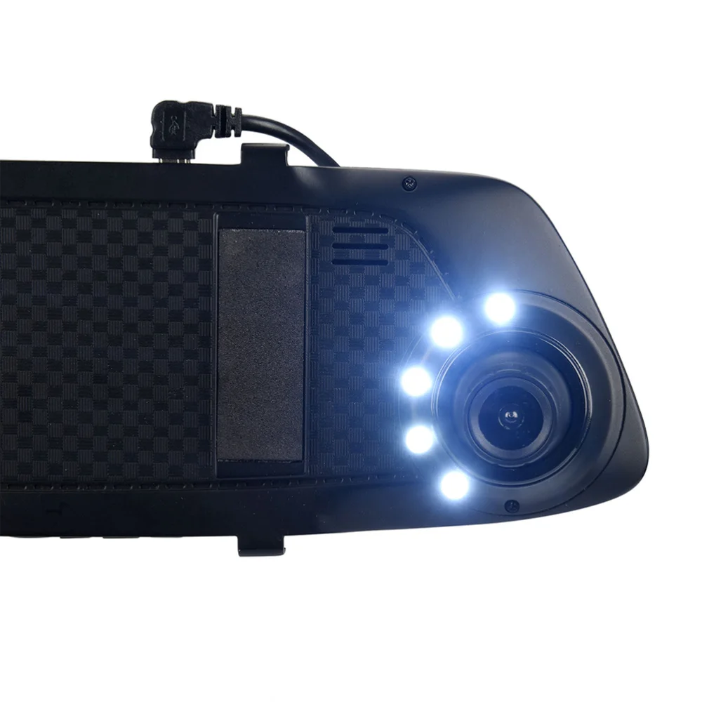 

4.3 inch 1080P Dual Camera Rear Mirror Car Recorder Car DVR Camcorder 170 Wide Angle Vehicle Rear View Backup Camera