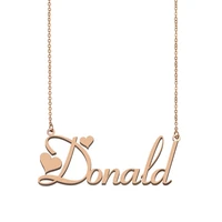 donald name necklace custom name necklace for women girls best friends birthday wedding christmas mother days gift