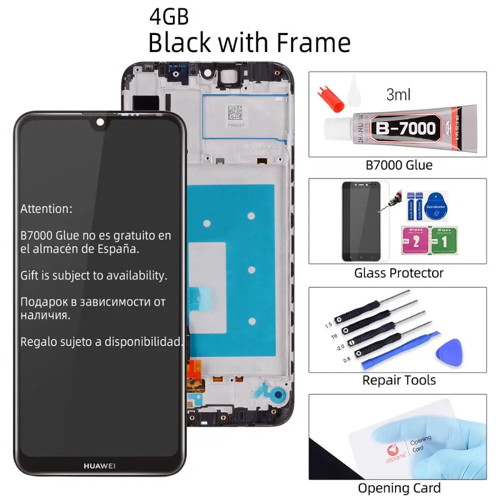 4G Black with Frame 6,26 '' дисплей для huawei Enjoy 9 lcd сенсорный экран с рамкой для huawei Enjoy 9 дисплей Y7 Pro ЖК замена - Цвет: 4G Black with Frame