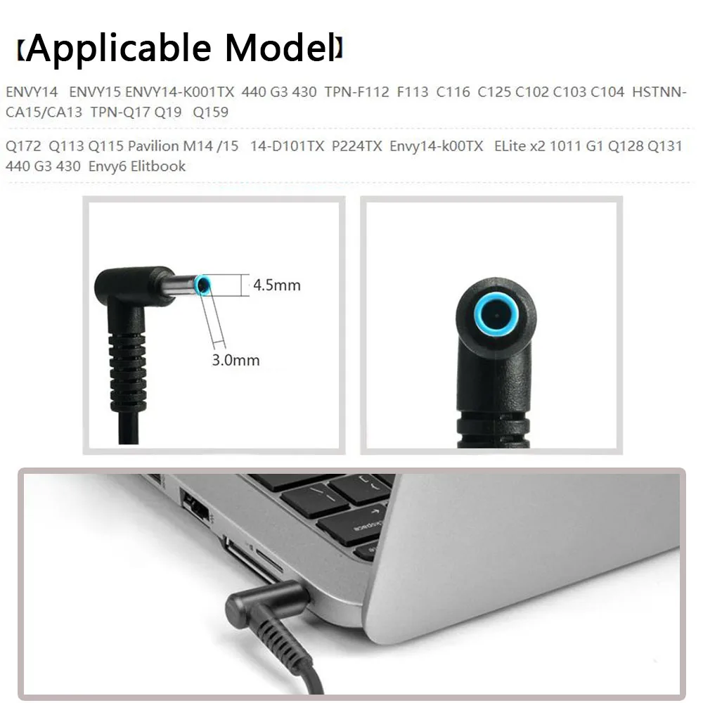 19.5v3.33a 65 Вт оригинальный ноутбук Мощность адаптер для hp ENVY14 ENVY15 ENVY14-K001TX 440 G3 430 TPN-F112