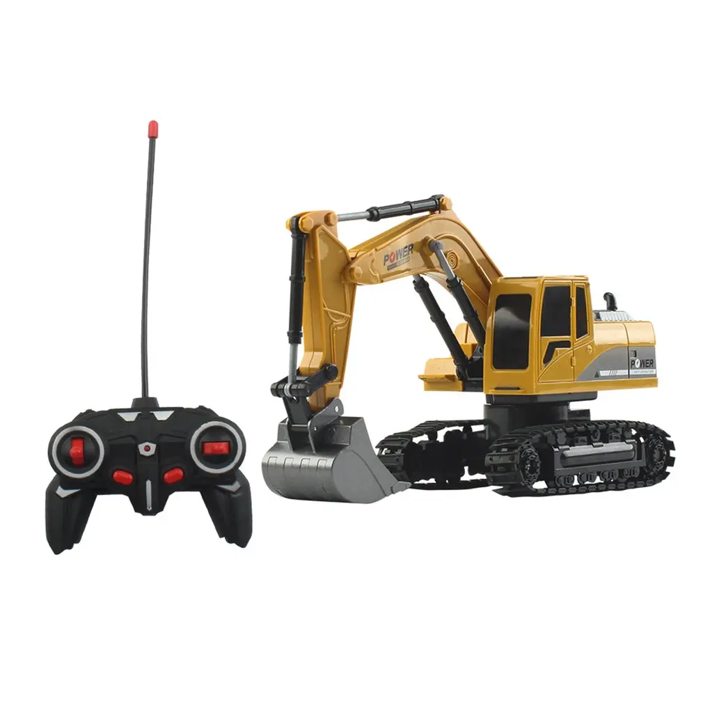 

RC Excavator Toy 2.4Ghz 6 Channel 1:24 RC Engineering Car Alloy And Plastic Excavator 6CH And 5CH RTR For Kids Christmas Gift