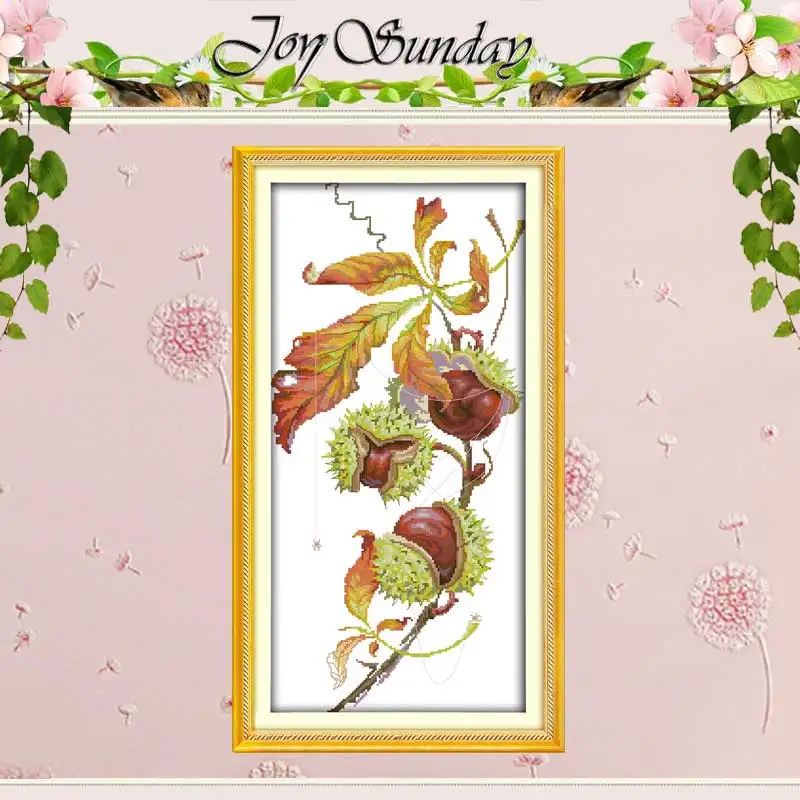 

Набор для вышивки крестом с изображением Каштанового Дерева, 11CT, 14CT