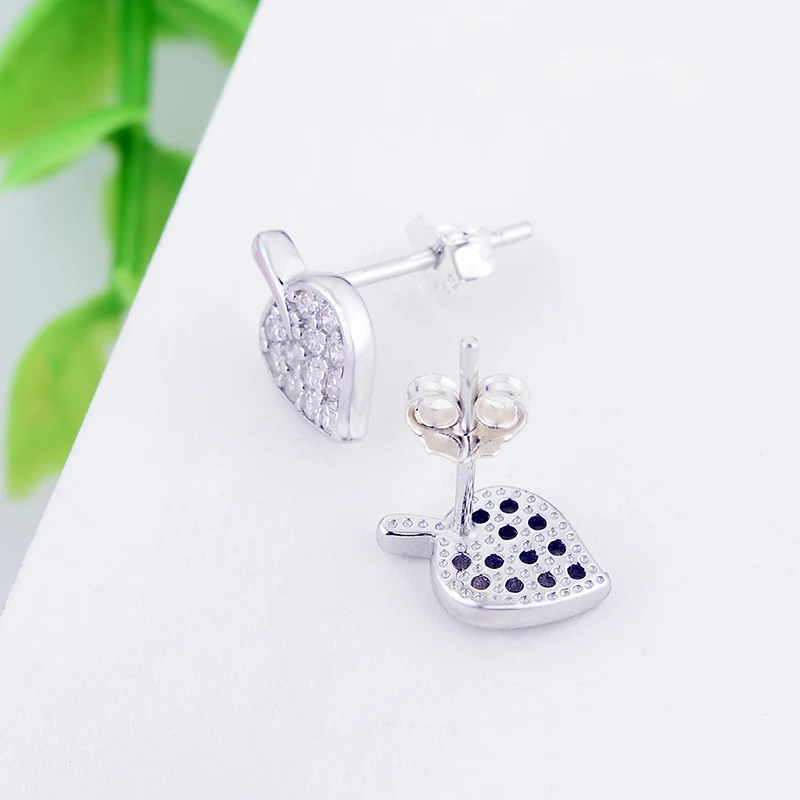 Женские серьги-гвоздики из серебра 2020 пробы с фианитами | Украшения и аксессуары