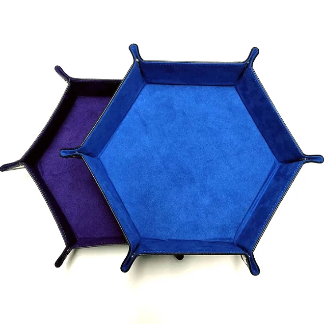 Из искусственной кожи складной шестигранный кости лоток с шестигранной головкой