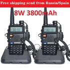 Рация baofeng uv-5r, 8 Вт, 3800 мАч, 2 шт.