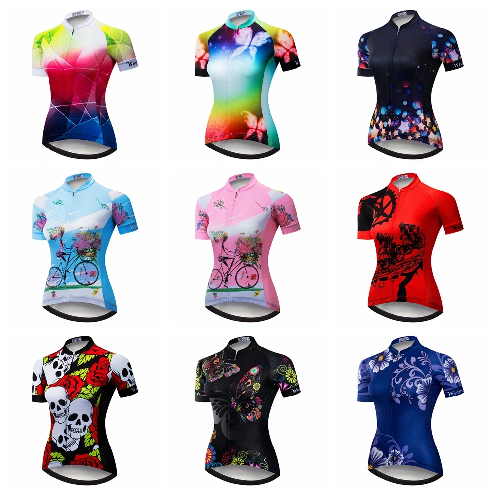 

Weimostar Cycling Jersey Women Bike Jerseys Summer Short Sleeve Biking Shirts Top Riding Downhill Quick Dry MTB Cycling Clothing