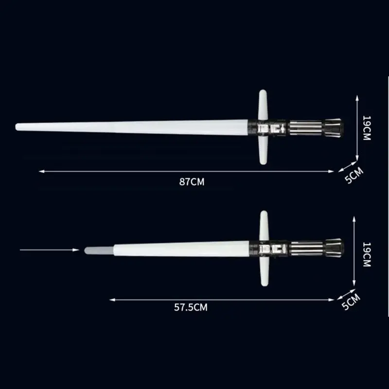 

Retractable Light Sound Cross Lightsaber Toys Luminous LaserSword Light Up Led Flashing Lightstick