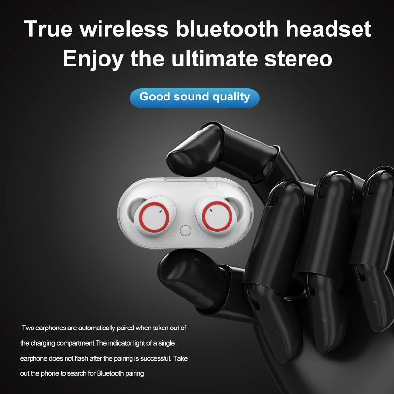 y50 tws wireless headphones bluetooth 5 0 earphone touch control 9d stereo headset sport waterproof earbuds led display with mic free global shipping