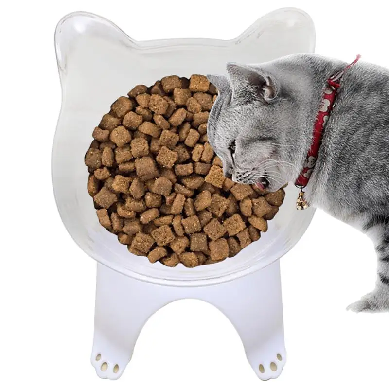 

Creative Cat Bowl Cat Food Water Bowls With Stand Non-Slip Kitten Feeder Pet Drinking Bowl Lovely Cats Bowl Supplies Accessories