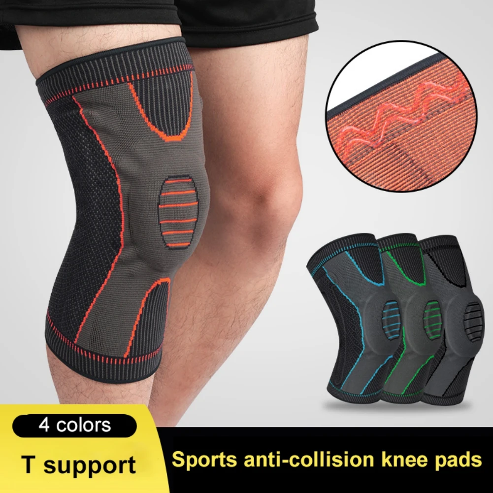 

1 шт., вязаный компрессионный наколенник для бега, футбола