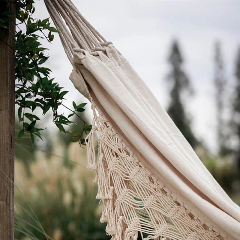 Двойной Делюкс гамак сетка качели кресло 2 человек Boho Большой спальная кровать
