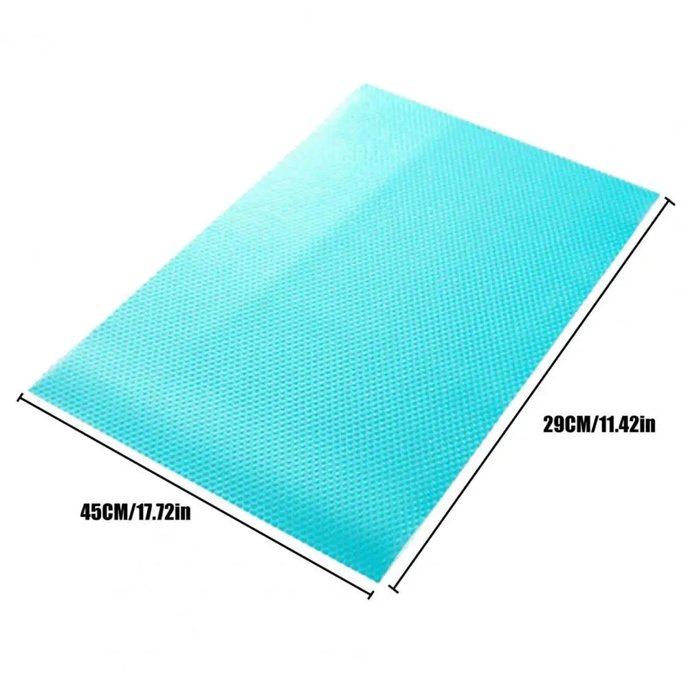 

4Pcs PEVA Shelf Mat Antifouling Refrigerator Liner Anti-skid Pad Table Placemats