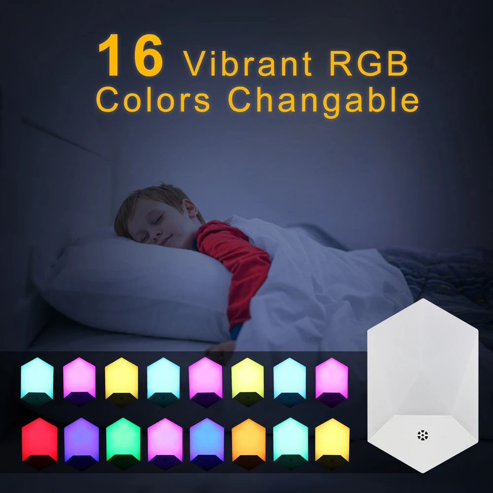 16 Colors LED Night Light With Remote Control Dimmable Baby Lamp Bedroom Bedside Decorative 4 Modes For Stairs Home | Лампы и