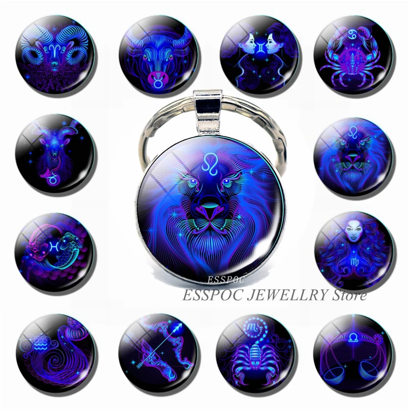 12 созвездий знаков зодиака женский брелок для ключей лучший подарок | Украшения и