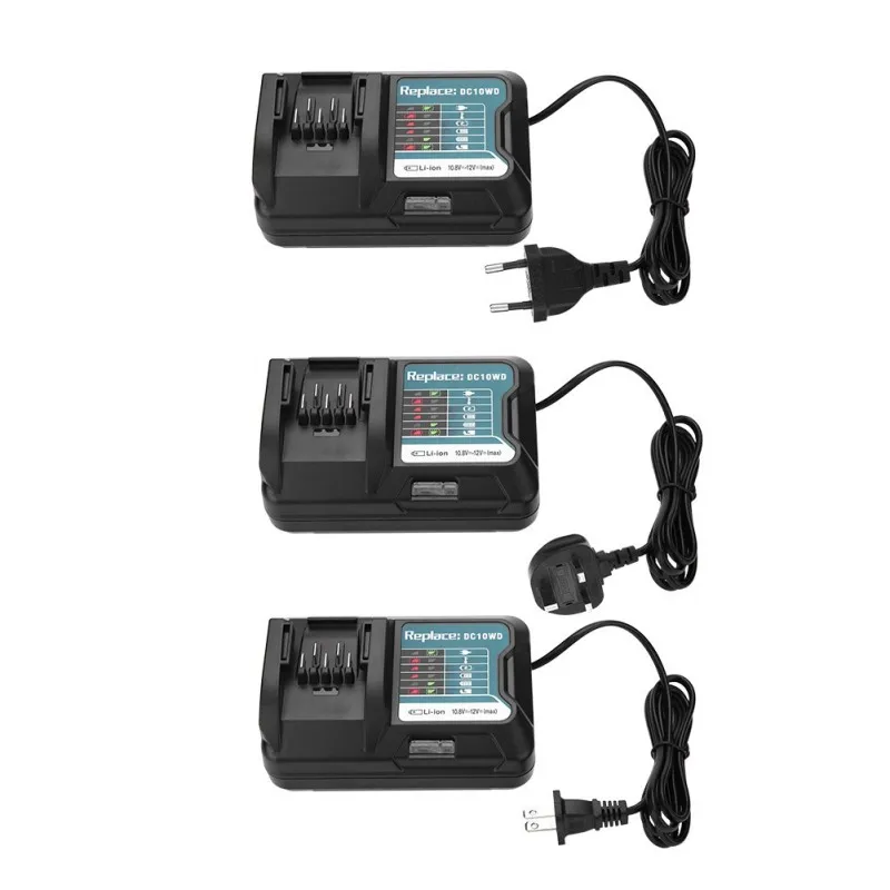 Быстрое литиевое зарядное устройство для Makita 10,8 V 12V DC10WD BL1015 DC10WD/DC10SB/DC10WC 100-240V зарядное устройство