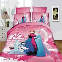 pink disney frozen cartoon printed bedding set duvet cover bed sheet pillowcase 23pcs children bedclothes single twin full size