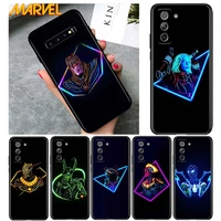 marvel hero color for samsung galaxy s21 ultra plus note 20 10 9 8 s10 s9 s8 s7 s6 edge plus black phone case