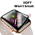 Мягкое стекло для apple watch series 7 45 мм 41 мм 40 мм 38 мм 42 мм 44 мм iWatch 7 защитная пленка для apple watch защита экрана