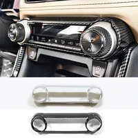 for toyota rav4 rav 4 2019 2020 abs chrome car central control air conditioner switch panel decoration cover trim car styling
