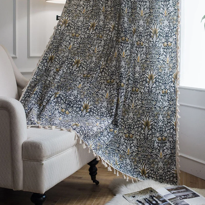 Занавеска в стиле бохо с принтом Perris занавеска кисточками для спальни кухни