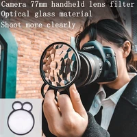77mm hand held lens filter special effects filter photography slr camera accessory filter shooting props hand held rotatable