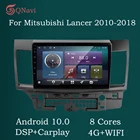 QNavi Android 10,0 WIFI 4G автомобильный радиоприемник, мультимедийный видеоплеер для Mitsubishi Lancer 2010-2018 с Canbus Bluetooth DSP RDS OBDII