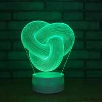 7 color changing 3d illusion lamp led night light abstract graphics acrylic lamparas atmosphere mood table lamp kids xmas gift