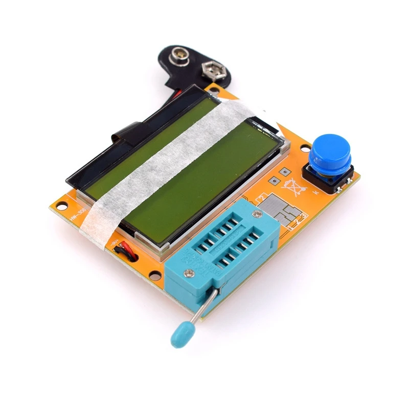 Цифровой тестер транзисторов емкость диода триода LCR T4 метр 12864 9 в ЖК-экран для