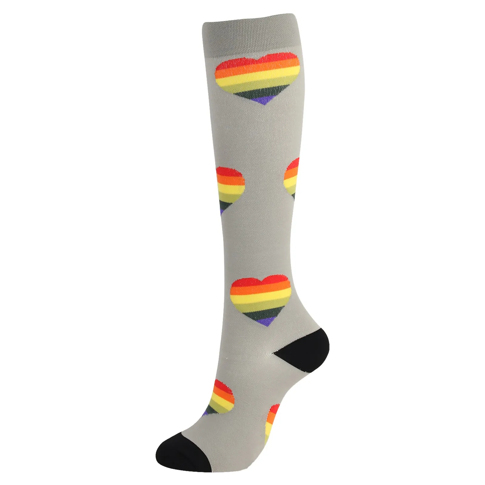 

Men Women Sport Cycling Riding Socks Colorful Outdoor Sports Elastic Middle Tube Socks Leg Protection And Pressure Stockings