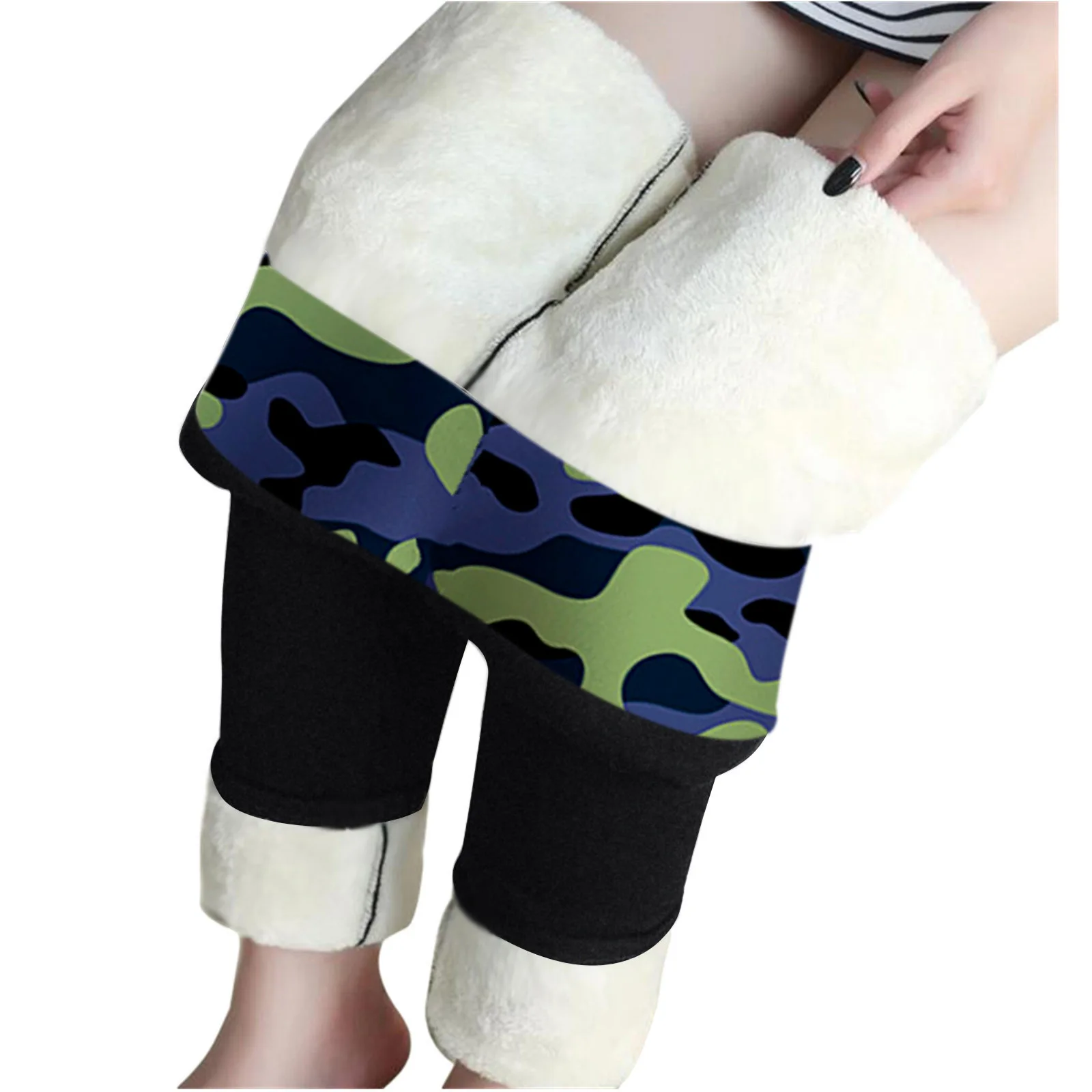 

Теплые спортивные Леггинсы с флисовой подкладкой и высокой талией, штаны для тренировок в спортзале, повседневные облегающие брюки, бесшов...