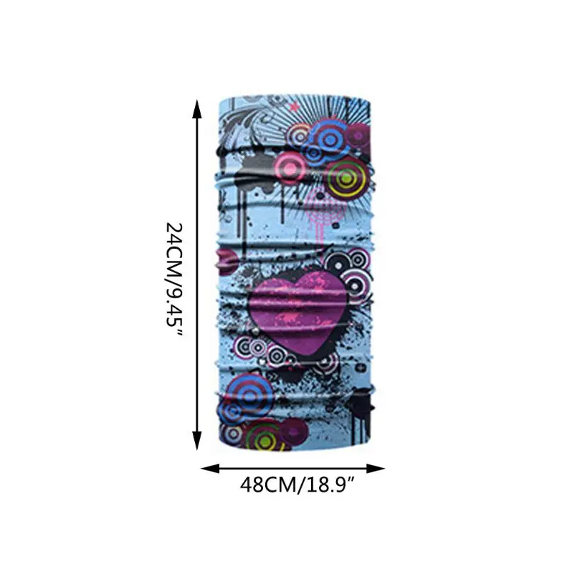 

Unisex Colorful Graffiti Neck Gaiter Scarf Street Dance Hip Hop Seamless Bandana Face Mask Motorcycle Balaclava