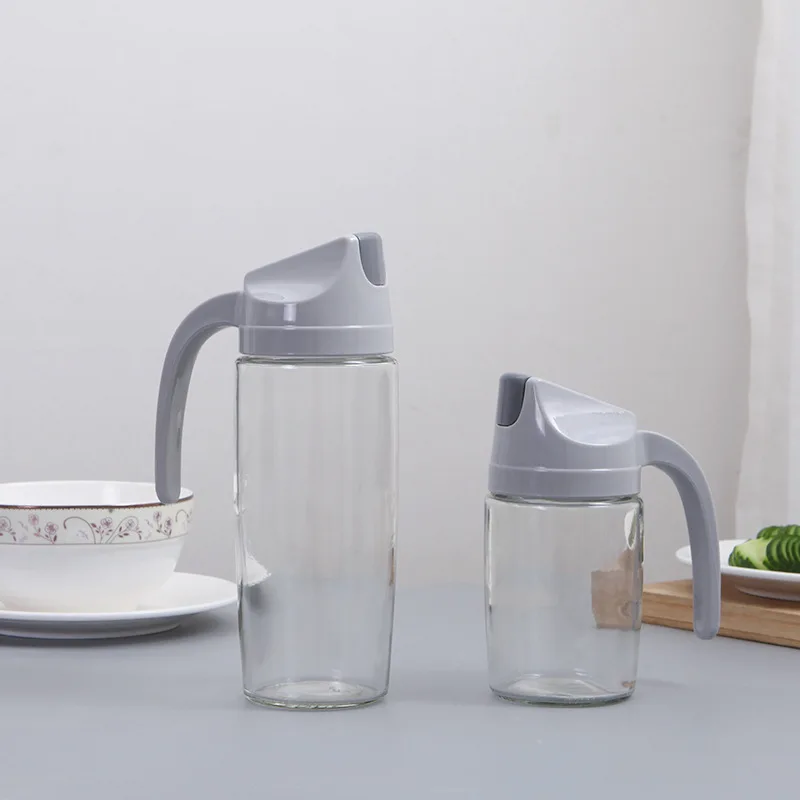 

Creative new automatic opening and transparent dust-proof and closing oil bottle leak-proof kitchen multi-purpose