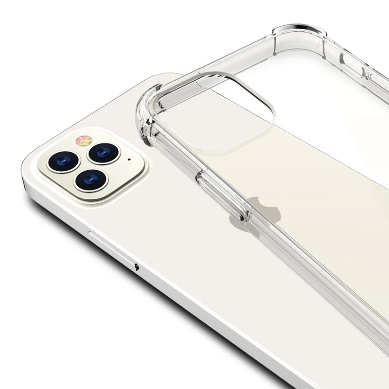 

For iPhone 11 Phone Cases Shockproof Case Cover For iphone 8 Plus Case Transparent Silicone Case For iphone X Case XR XS 12 Mini