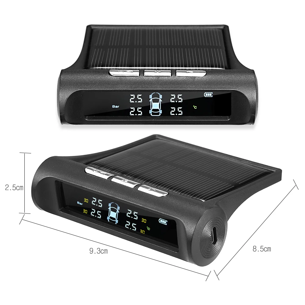 Датчик давления в шинах KKMOON TPMS система мониторинга с 4 внешними датчиками |